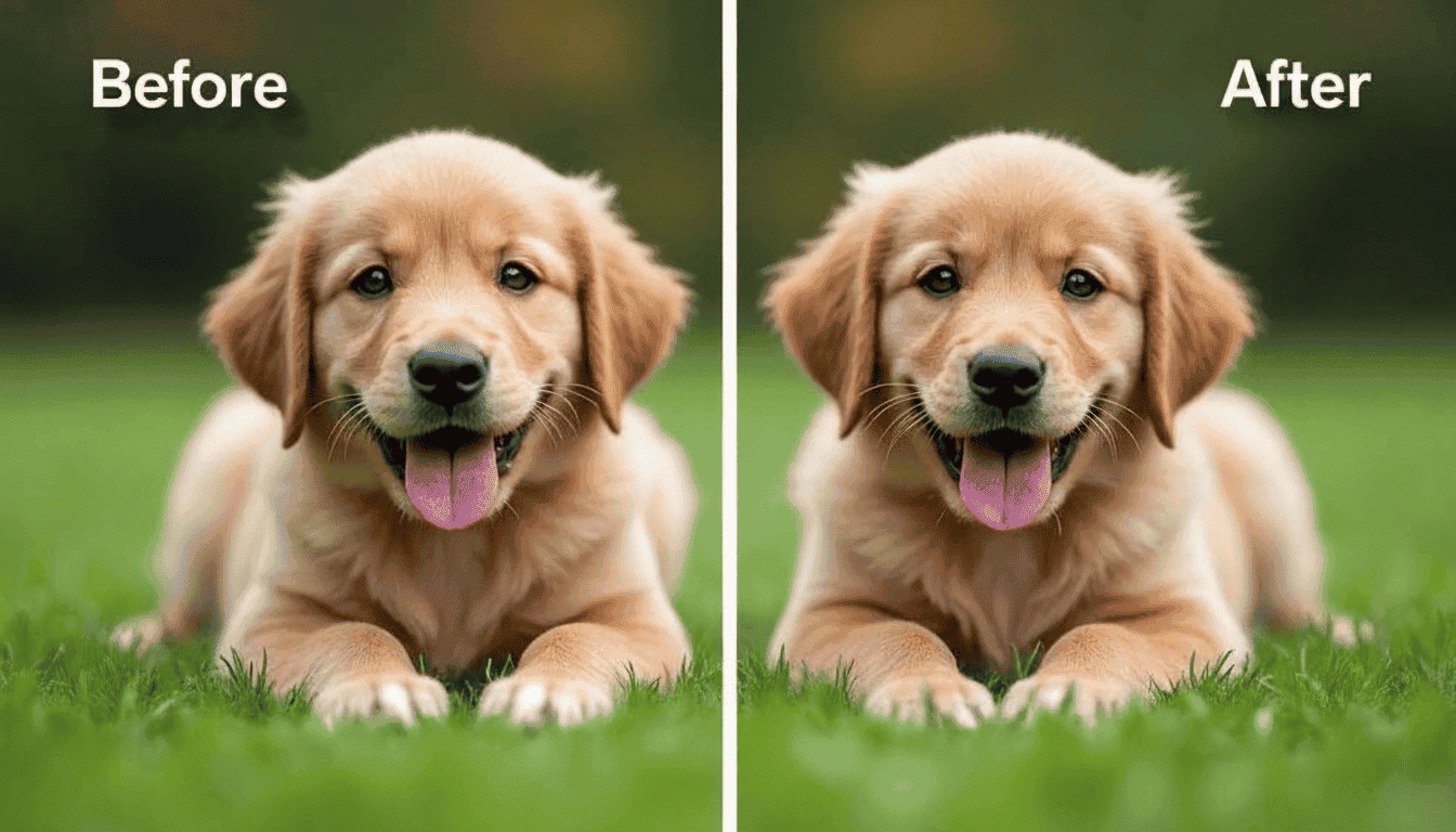 AI reconstructing the background after an object is removed