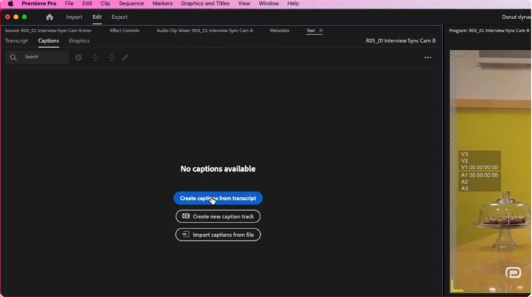 create captions