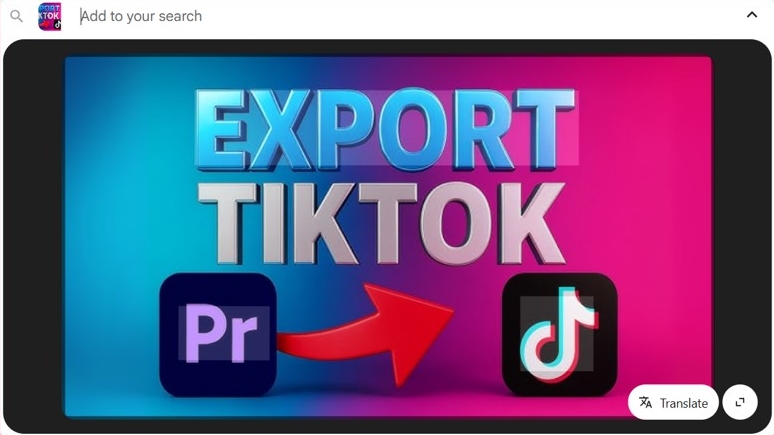 export to tiktok