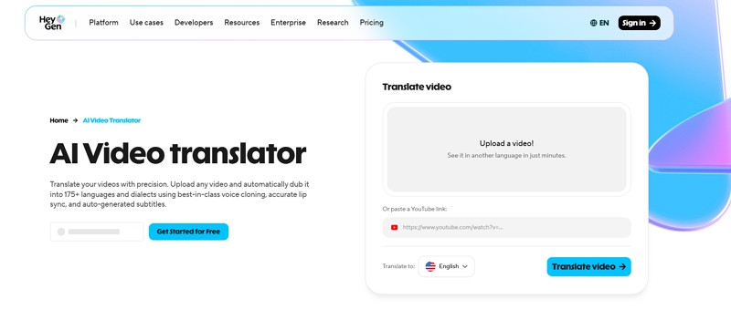 HeyGen Video Translate