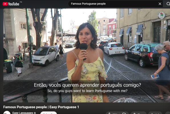 open Portuguese video